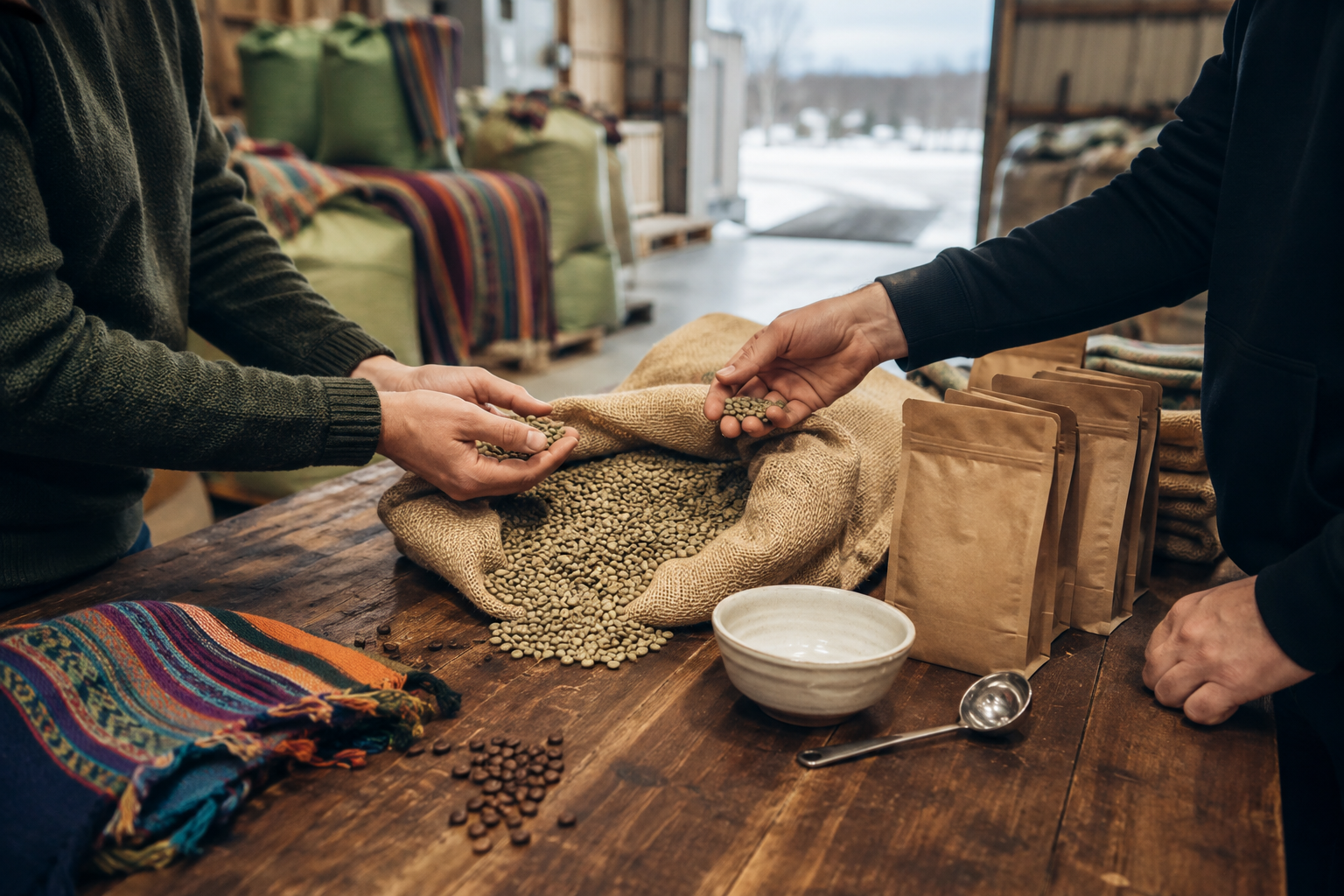 Én kaffe på menyen: guatemalansk kaffe til espresso og trakter i kafé