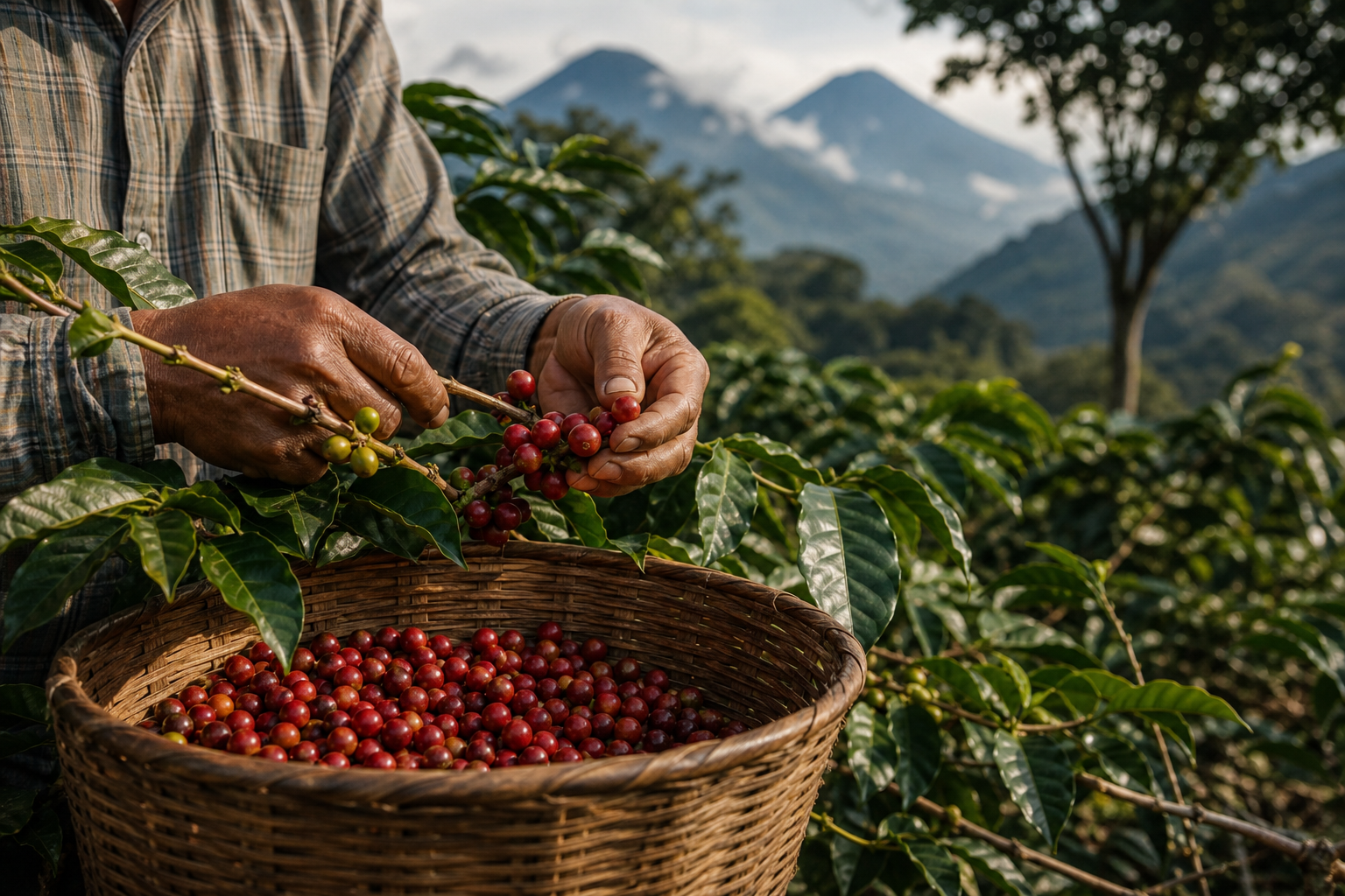 Når kaffebærene plukkes: kaffe fra Guatemala og smaken i koppen