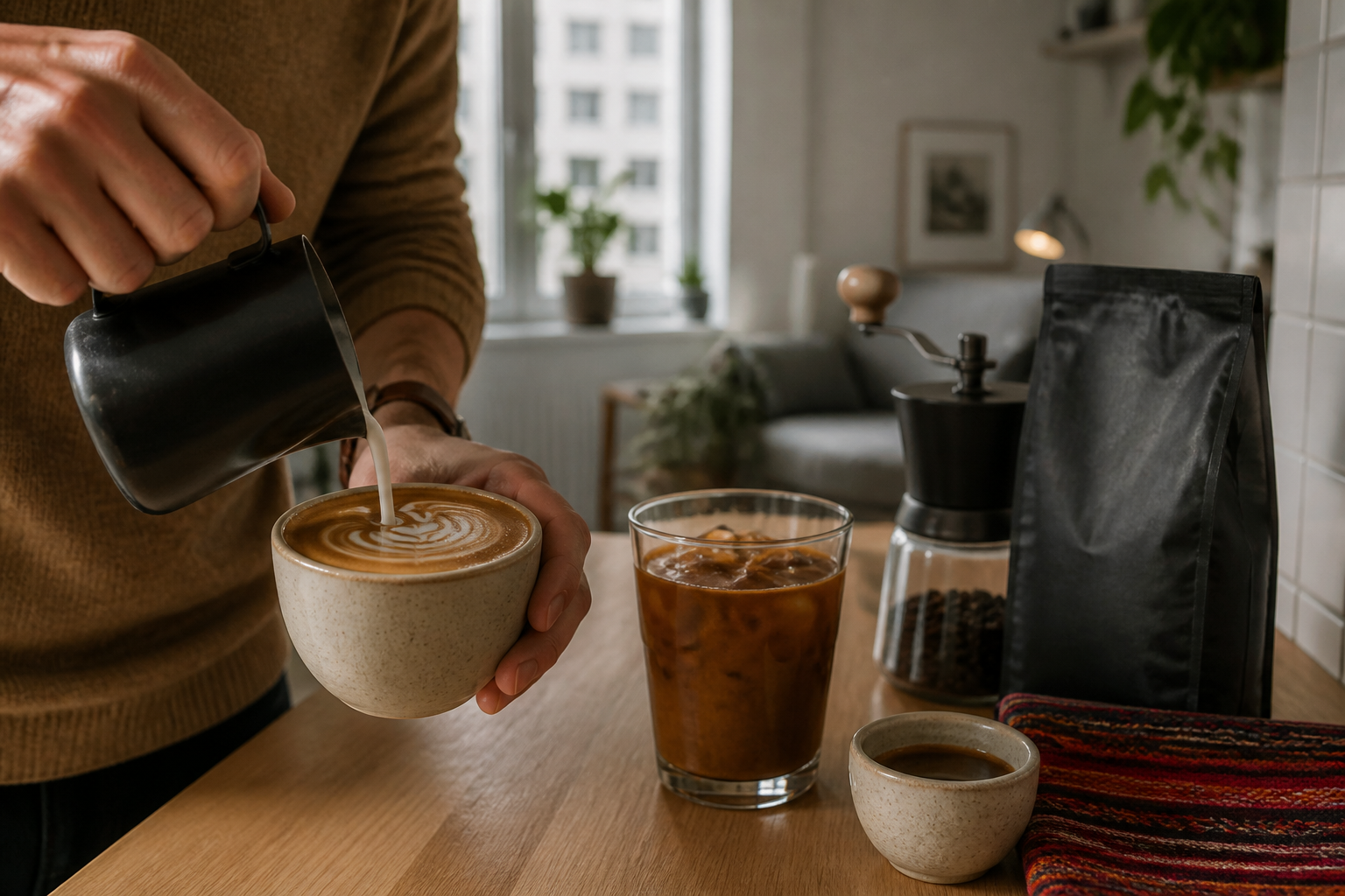 Melkekaffe uten flat smak: guatemalansk kaffe til cappuccino og iskaffe hjemme