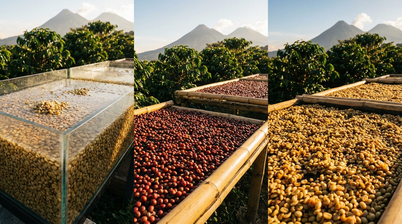 Washed vs natural kaffe: Slik påvirker prosessering smaken